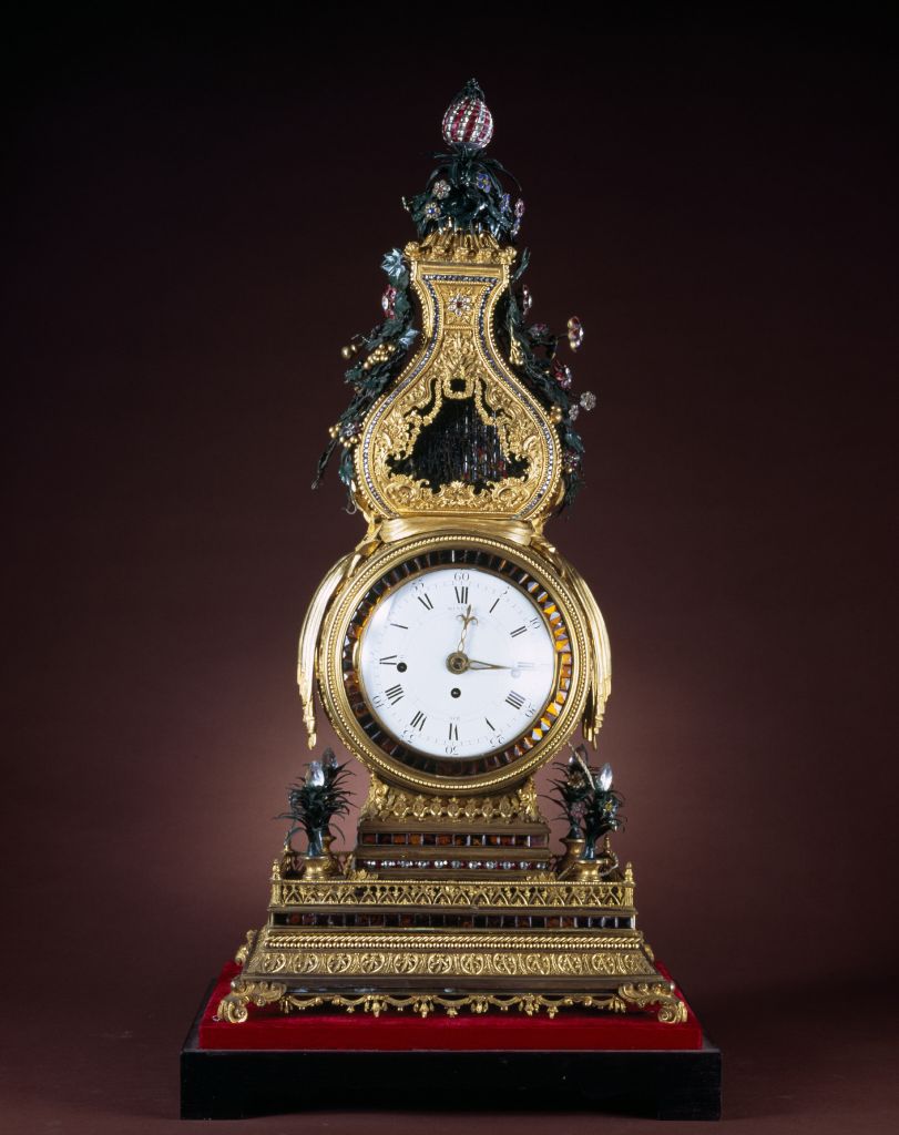 图片[1]-Copper gold-plated gourd-type water method clock-China Archive